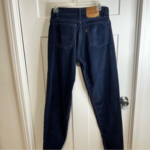 VINTAGE Levis Jeans Mens Orange Tab 550 USA Corduroy Pants 30x32 90s